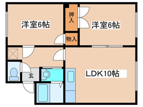 メイゾンハイネスの物件間取画像